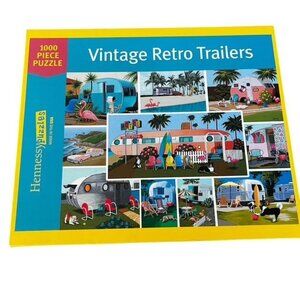Vintage Retro Trailers 1000 Piece Hennessy Puzzles Jigsaw Puzzle